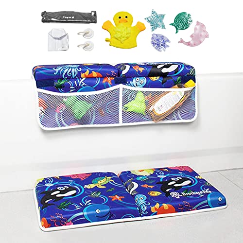 Almofada de Banho para Bebé 3 em 1 (Recondicionado Como Novo) Esoes - Móveis para bebês e crianças pequenas - rodillar, coderas, bolsos organizadores, guantes duche
