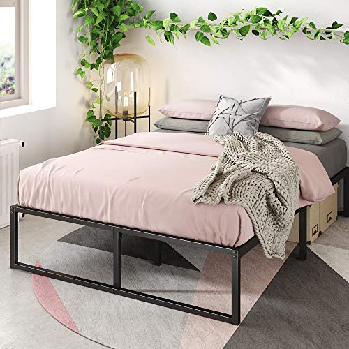 Cama ZINUS Lorelai (Branco - Metal - 135 x 190 cm) Zinus - Camas e estruturas de cama - 135 x 190 cm, metal, estrutura em madeira, montagem fácil