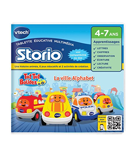 Jogo Didático VTECH Tut Tut Bolides La Ville Alphabet (Idade Mínima Recomendada: 3 anos) VTech - Brinquedos - didático, modos de jogo, personagens, animais