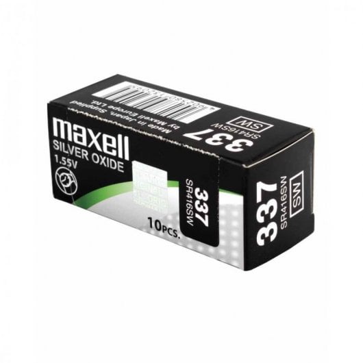 Pilhas Não Recarregáveis MAXELL 18293900 Maxell - Baterias - sr416sw, 337, 1,6 mm, 1 g