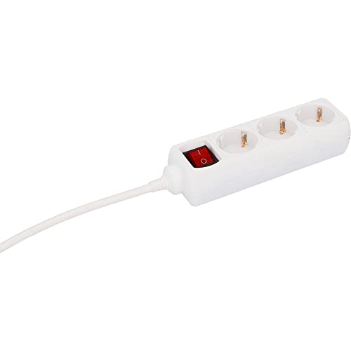 Extensão Elétrica UNITEC 445211 (3 Tomadas) unitec - Fios e cabos elétricos - 3 tomas, interruptor, 15 metros, sobrecarga