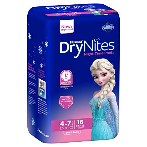 Fraldas Desenroláveis Huggies Drynites 16 Unidades HUGGIES - Roupa interior - mola, absorvente, 16 unidades