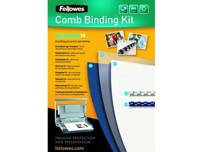 Acessório para Encadernação FELLOWES 5346203 Fellowes - Papel de capa - kit de combinação, preto, 106 cm