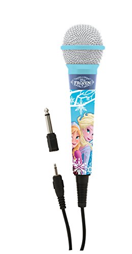 Microfone DISNEY Frozen (Azul - 1.2m) Lexibook - Áudio - microfone, unidireccional, dinâmico, 1,2m, ampliação de frequência, frozen
