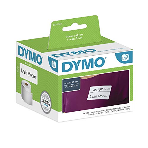 DYMO ID Card Labels (1 x 3.5 mm) 300 pcs. DYMO - Etiquetas de endereço - identificação, cartões, impressora Dymo