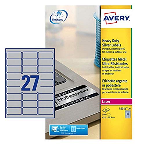 Etiquetas para impressão AVERY L6011-20 AVE - Papel de impressora e copiadora - impressão, etiquetas