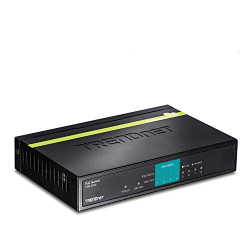 Switch TRENDNET TPE-S44 (4 Portas Fast Ethernet) Trendnet - Concentradores e comutadores - 4 portas, fast ethernet, poe, 30w