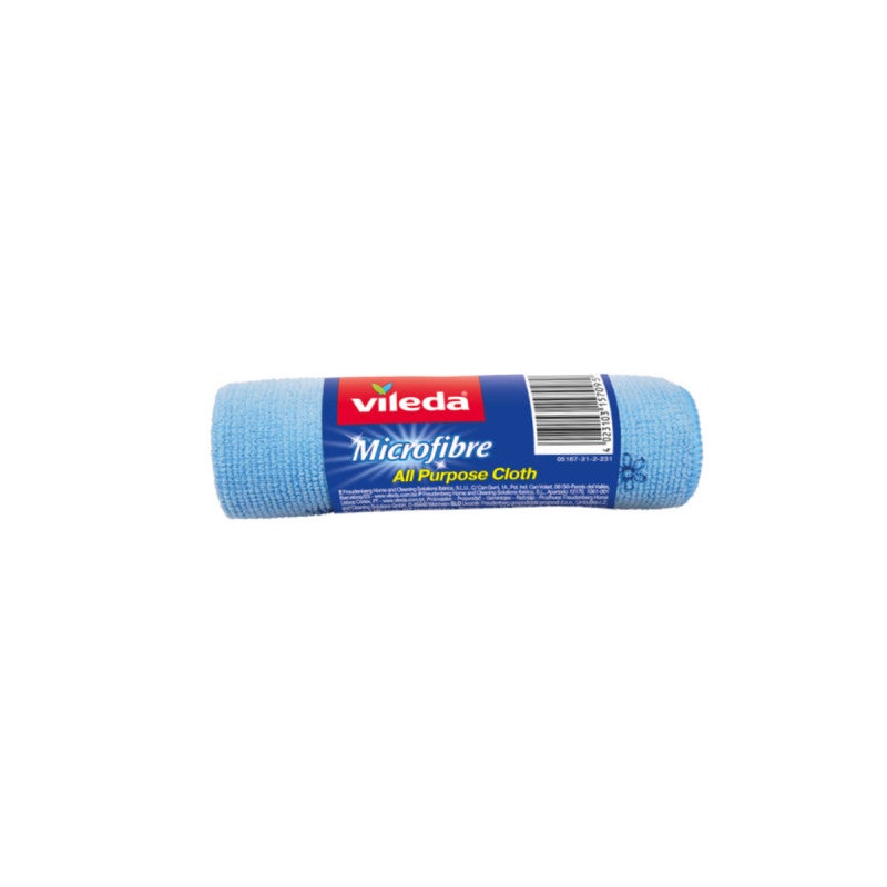 Pano de Limpeza de Microfibra VILEDA Azul (Microfibras) Vileda - Panos de limpeza de loja e panos de limpeza de uso geral - microfibra, multiusos, azul