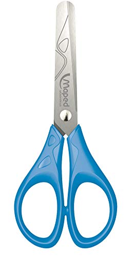 Tesoura MAPED ESSENTIALS (Laranja - 12,5 x 1,2 x 18,5 cm) Maped - Ferramentas de corte e relevo para artesanato - aço inoxidável, 12,5 x 1,2 x 18,5 cm, segura