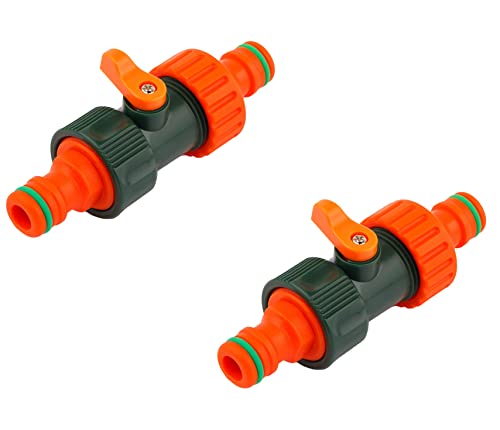 Conector de Mangueira Mivos 2 com Válvula de Fechamento MIVOS - Acessórios e válvulas para mangueira de jardim - conector, mangueira, válvula de fechamento