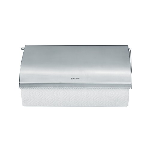 Porta Rolos Brabantia 1.25Kg | Cinzento, Amarelo Brabantia - Suportes e dispensadores de papel toalha - 125 kg, plástico resistente, fácil de instalar, design atractivo