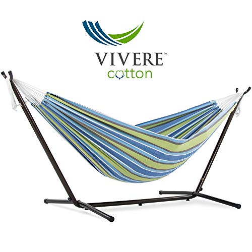 Rede de Dormir VIVERE UHSDO8-24 (Algodão - 200x150 cm) Vivere - Redes de descanso - algodão, verde, 200x150 cm, 205 kg
