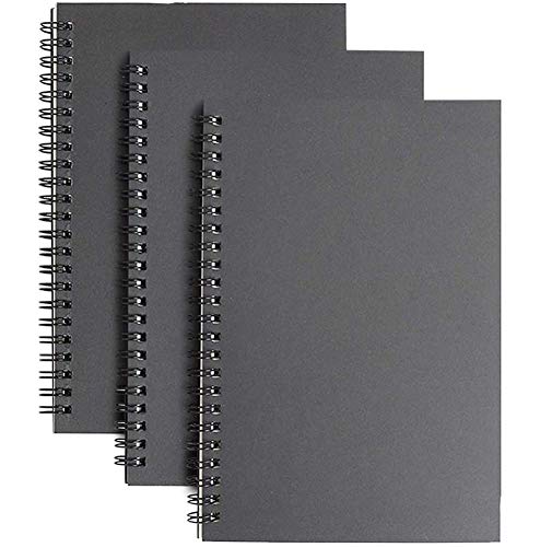 Caderno de Desenho SPIRAL NOTEBOOK A5 (Preto) TIANXIN - Papel de arte e artesanato - caderno, desenho, spiral, A5, preto