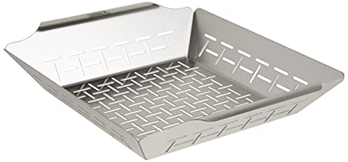 Tabuleiro de Churrasco Weber 10030 | Aço inoxidável Weber - Acessórios para churrasco ao ar livre - aço inoxidável, 34x38 cm, 1,3 kg, multiuso
