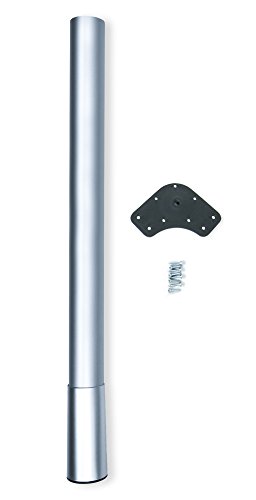 Perna de Mesa, EMUCA, D. 60 Mm, Ajustável 687-800 Mm, Aço e Alumínio, Preto Emuca - Pernas de mesa - ajustável, 60 mm, aço, alumínio