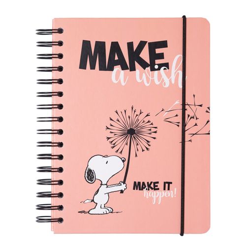 Caderno SNOOPY (A5 - 14.8x21cm - Multicor) Snoopy - Cadernos e bloco de notas - A5, 90 páginas, capa dura, bolso extensível