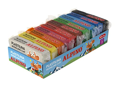 Alpino Plastilina de modelar (Idade minima recomendada: 3 anos) Alpino - Materiais de cerâmica e escultura - massagem relaxante, bem-estar, alivia músculos, fluxo sanguíneo