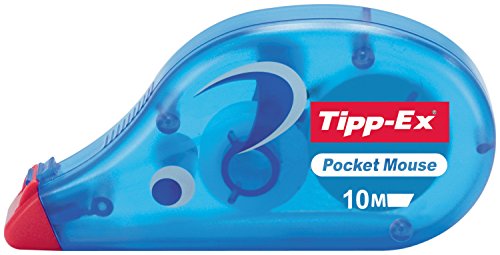 TIPP-EX 04-19-01-00 corretor de texto Preto, Azul Tipp-Ex - Correção de fluídos, canetas e fitas - preto, azul, pocket mouse, 10 unidades