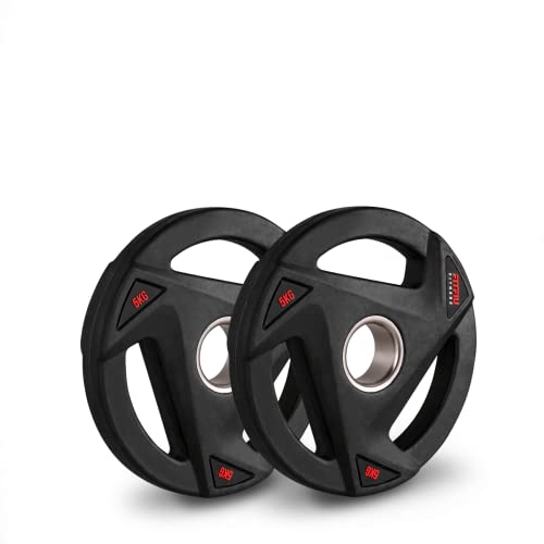 Conjunto de 2 Discos Olímpicos FITFIU FITNESS KITDISK-500 Fitfiu Fitness - Cozinha & sala de jantar - discos olímpicos, exercícios abdominais, aço e borracha, 5kg