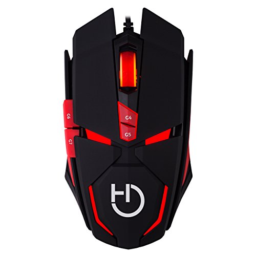 Rato HIDITEC Micrurus RGB (Ótico - 8100 dpi - Preto) Hiditec - Ratos e trackballs - rato gaming, iluminação rgb, sensor laser, 8100 dpi, OMRON, durabilidade