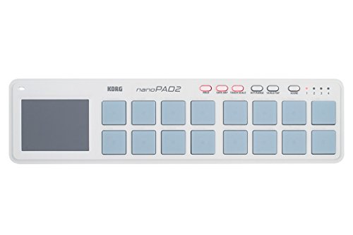 Controlador de MIDI KORG NanoPad 2 (Branco) KORG - Controladores midi - midi, usb, 16 pads, xy tátil