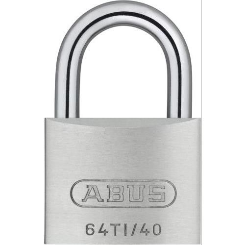Cadeado de Bicicleta ABUS 64 TI/20 | Vermelho, Preto (Ferragens) ABUS - Fechaduras e chaves - alumínio, aço temperado, 20x2.5x3.45 cm, 2 chaves