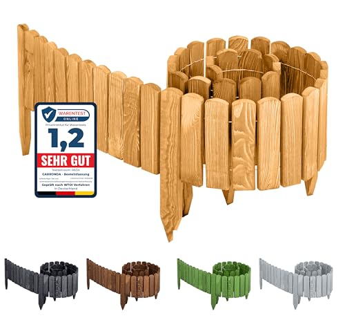Vedação para Jardim GARRONDA Rollborder Castanho Escuro Garronda - Móveis de exterior - castanho, escuro, MDF, polipropileno
