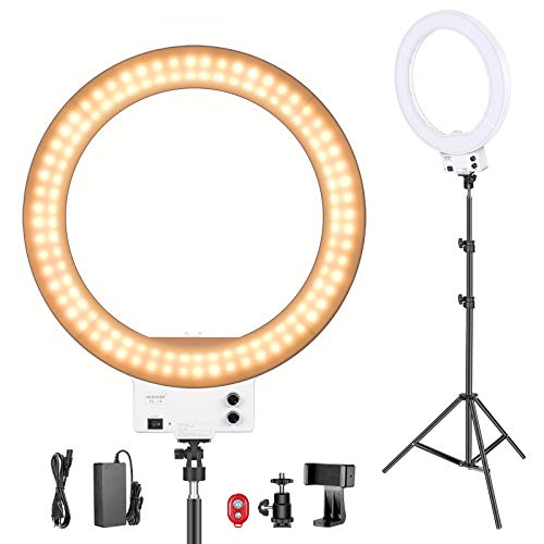 Kit de Iluminação NEEWER LED Ring Light 18 Neewer - Iluminação de estúdio & flashes - iluminação, led, ring light