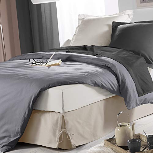 Capa de Colchão DOUCEUR D'INTERIOR (Algodão - Branco) L3C - Capas para colchão - 90x190 cm, algodão, branco, poliéster
