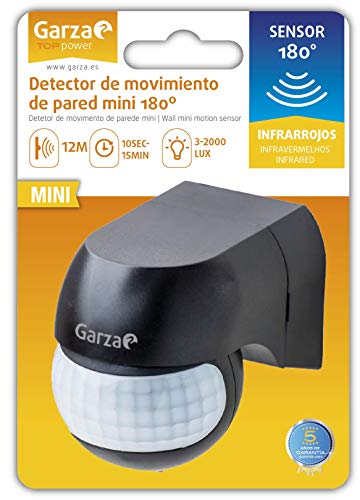 Detetor de Movimento GARZA 430069 | Branco Garza - Sensores de movimento - detetor de movimento, garza 430069, branco, alcance 12 metros, tempo ajustável, exterior