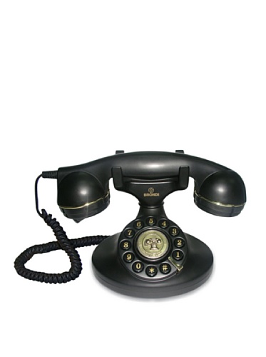 Telefone fixo BRONDI Vintage 10 (Preto - 1.8 m) Brondi - Telefonia - cabo, indicador luminoso, toque chamada, design vintage