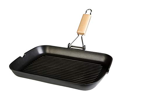 Grelhador WECOOK (34 x 24 cm - Alumínio fundido - Preto) WECOOK - Chapas e grelhadores - alumínio fundido, preto, 34 x 24 cm