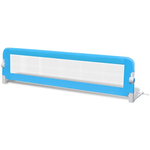 Barreira de segurança para berço GREEN SPRING 150x42cm azul vidaXL - Móveis para bebês e crianças pequenas - segurança, berço, 150x42cm, azul