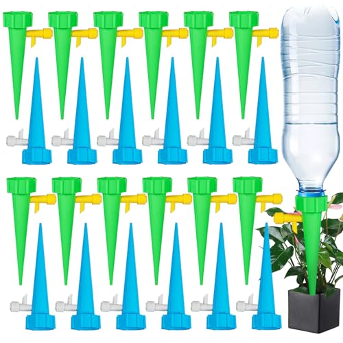 Conjunto de Rega por Gotas Automática 24 Unidades TRADE PARTNER - Globos e espetos de rega - automática, 24 unidades