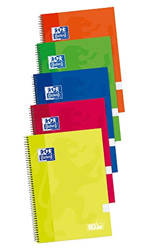 Caderno OXFORD Classic Write & Erase (Multicor - A5 - Quadriculado) Oxford - Cadernos e bloco de notas - quadriculado, tábua branca, resistente, optikpaper