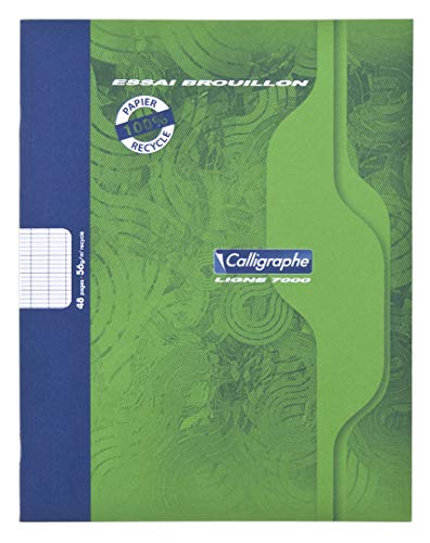 Caderno CALLIGRAPE 2148C (Branco - A4 - Quadriculado - 21.5x29.7cm) Clairefontaine - Cadernos e bloco de notas - quadriculado, a4, 21.5x29.7cm