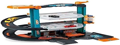Garagem de Brincar SMOBY City Flex com 5 Carros Majorette - Conjuntos de brinquedos - escala, elevador, andar superior, tampa de combustível