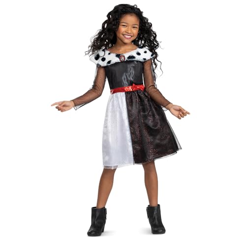Fato de Menina LIRAGRAM ESPAÑA Disney Villains Cruella Disguise - Brincadeira de faz de conta - cruella, vestido, mala, halloween