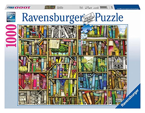Puzzle RAVENSBURGER The Weird Bookshop (Idade Mínima: 12 Anos - 1000 Peças) Ravensburger - Quebra-cabeças de encaixar - puzzle, ravensburger, loja estranha, idade mínima 12 anos, 1000 peças