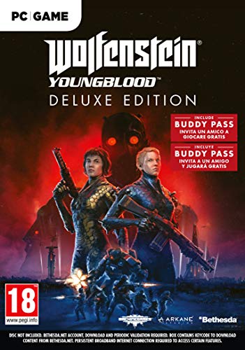 Jogo PC Wolfenstein Youngblood Deluxe Edition Koch Media - Software de jogos de vídeo - jogo PC, wolfenstein youngblood, deluxe edition, cooperativo, saga wolfenstein