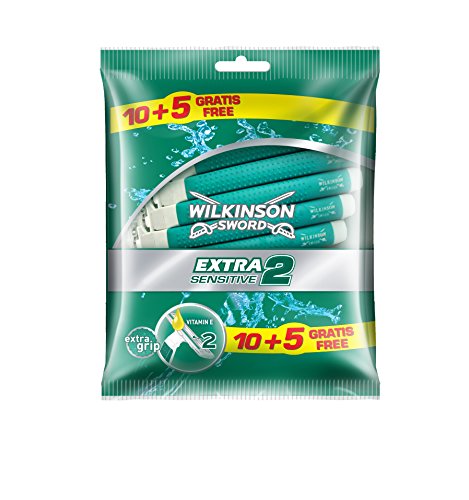 Wilkinson Sword Extra 2 Sensitive Maquina de Afeitar Recarregável Hidroalcoólica WILKINSON - Lâminas e navalhas de barbear - recarregável, hidroalcoólica, micro cabeça, ergonômico
