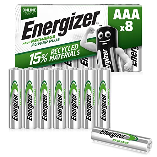 Pilhas Recarregáveis ENERGIZER Recharge Power Plus AAA (Lítio - 1.5V - 3) Energizer Batteries - Baterias - litio, 1.5v, AAA, 3 unidades