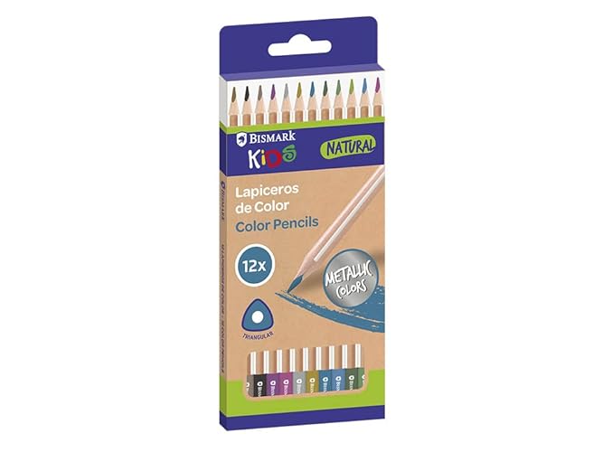 Lápis de Cor BISMARCK KIDS 1-2-3 Metal (Multicolor) Poessa - Lápis - multicolor, fácil de segurar, ponta metálica, resistente