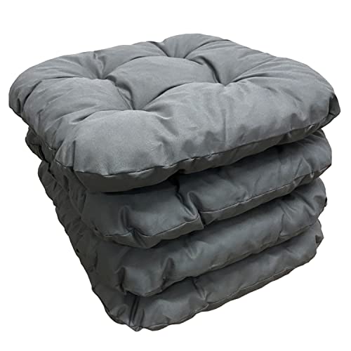 Conjunto de 4 Almofadas de Assento de Exterior e Interior HIGHLIVING (38x38cm) Highliving - Almofadas - almofadas, exterior, interior, 38x38cm