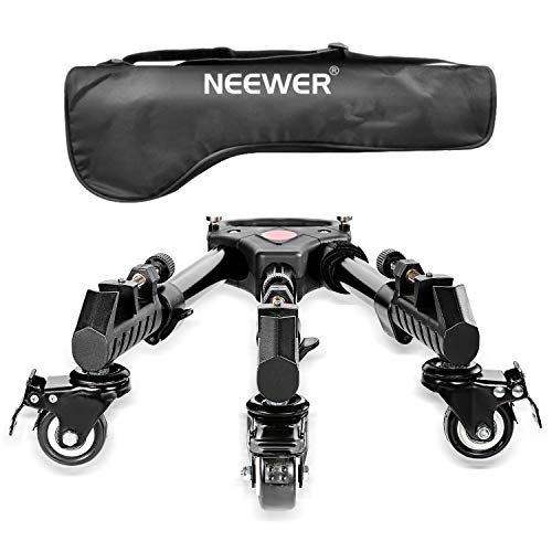 Tripé NEEWER 3 Leg Tripod with Wheels (Alumínio) Neewer - Tripés e monopés - 10 kg, 3 pernas, alumínio, preto