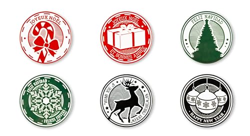 Conjunto de 6 Guardanapos Excelsa Christmas Stamp Excelsa - Utensílios de mesa - conjunto, guardanapos, excelsa, christmas stamp