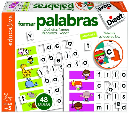 Jogo de Tabuleiro DISFRAZZES Formar Palabras (Idade Mínima Recomendada: 6 anos) Diset - Jogos - leitura, formação de palavras, auto-correctoras, temáticas