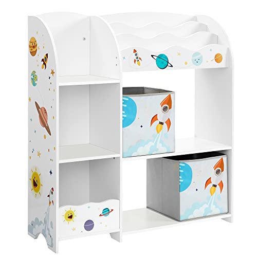 Estante Infantil SONGMICS Gkr42Wt (Branco - 39x28x105 cm) SONGMICS - Cadeiras - branco, 39x28x105 cm