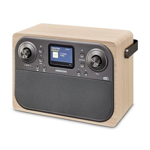 Rádio MEDION P66700 (Preto - Digital - FM/DAB - Bateria) MEDION - Áudio - digital, fm, dab+, mp3, usb