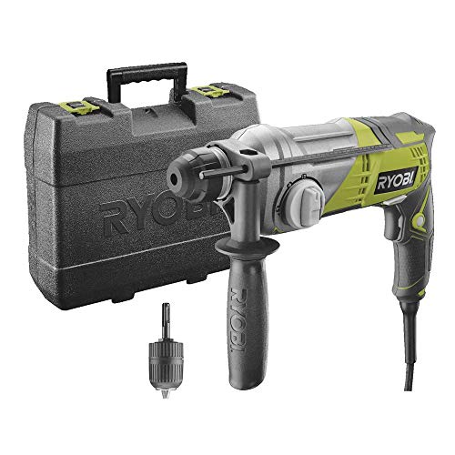 Martelo Perfurador RYOBI RSDS680K (Sem Fio - 680W) Ryobi - Ferramentas elétricas multifuncionais - sem fio, 680W, 5000 rpm, 3 funções
